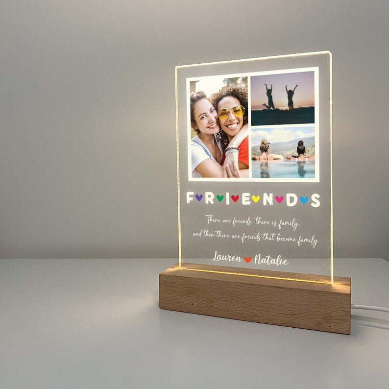 Personalized Photo Picture LED Night Light Stand - Memories Insite